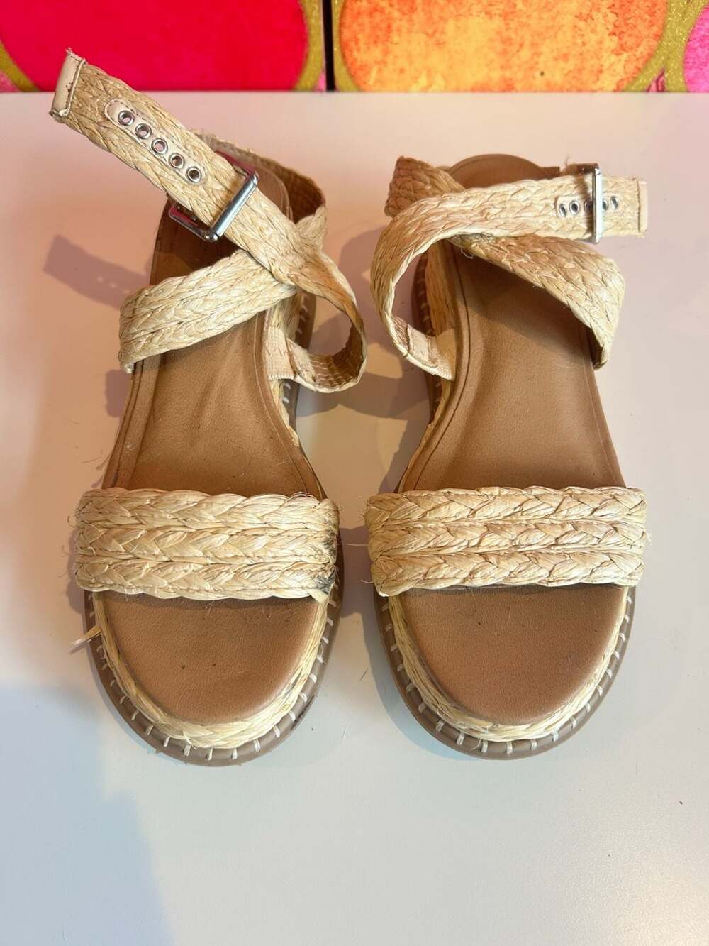 Universal Thread Women's Braided Platform Sandal Size 7